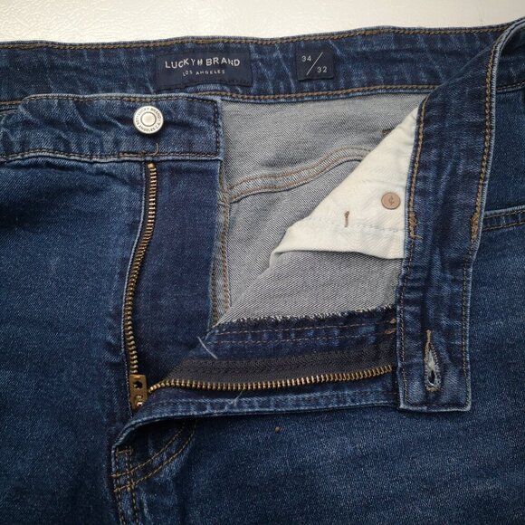 Lucky Brand #410 Straight Legs Men's Size 34/32 Medium Wash Jeans - Picture 9 of 16